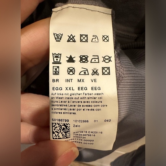 Boss Orange Blueish Gray Women’s Full- Zip Hoodie- size XL - Picture 5 of 6